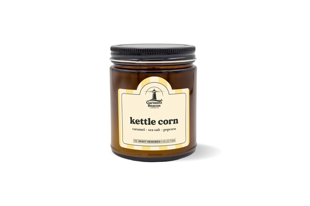 Kettle Corn Candle - Caramel, Sea Salt, Popcorn Scent