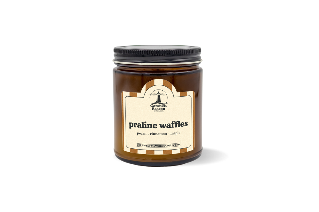 Praline Waffles Candle - Pecan, Cinnamon, Maple Syrup Scent