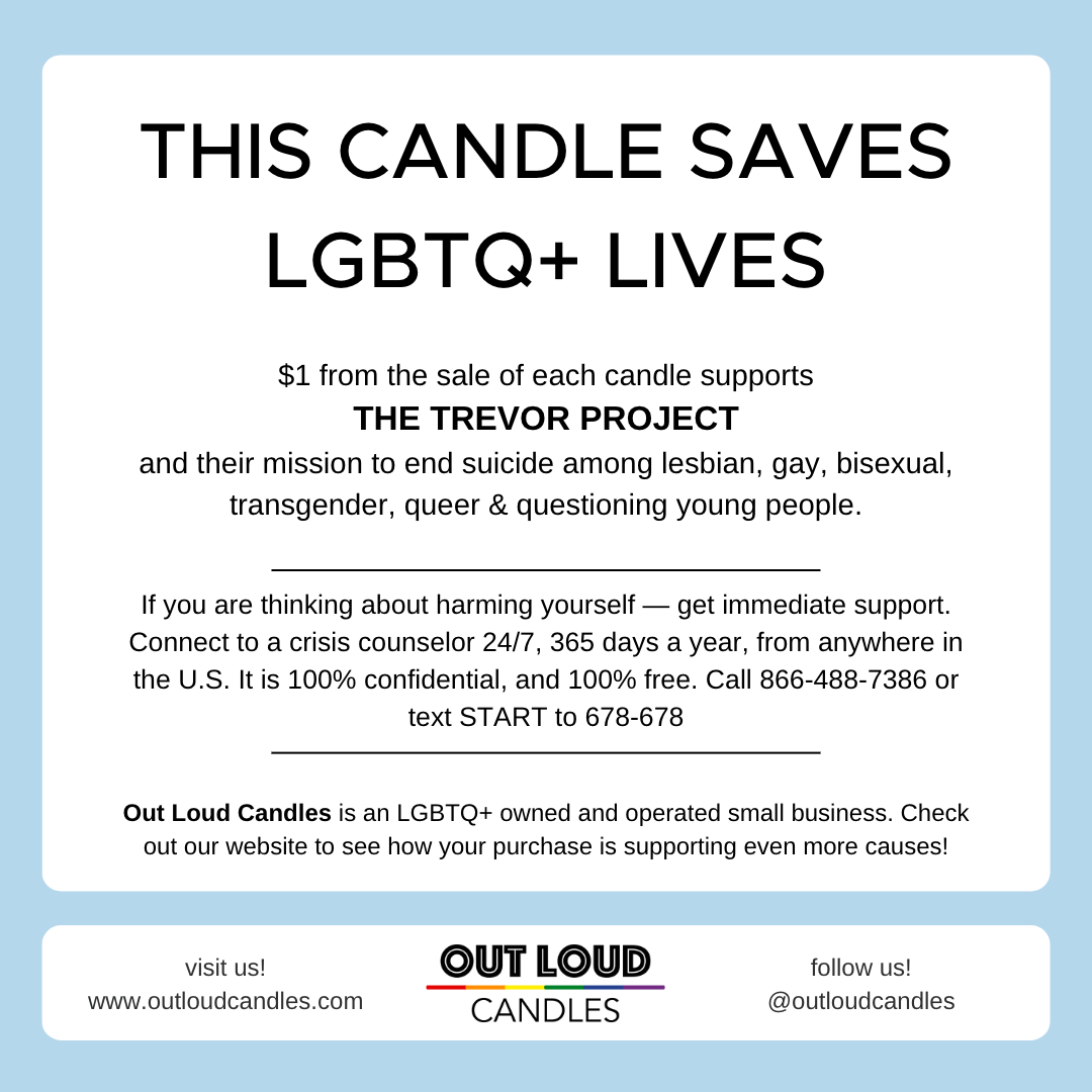 Transgender Pride Flag - Large candle