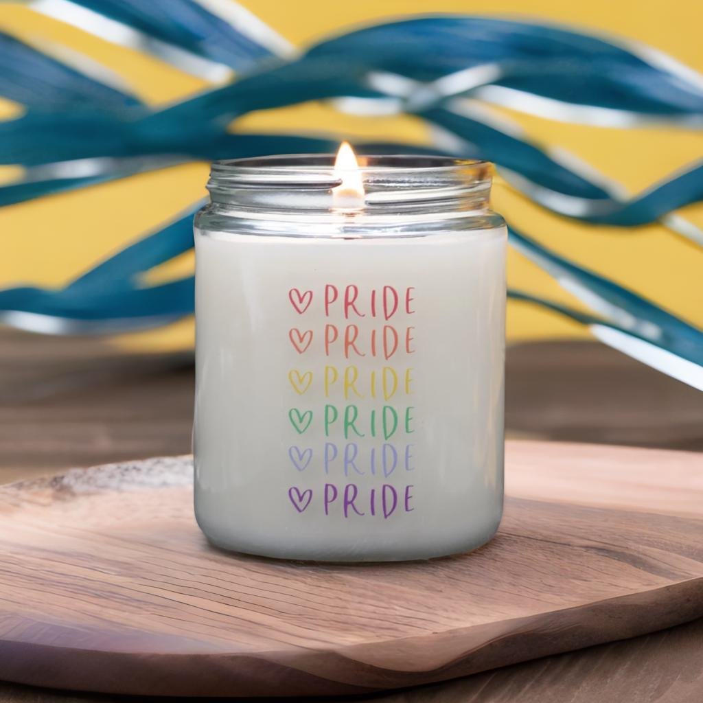 Pride - Script with Heart - Scented Candle