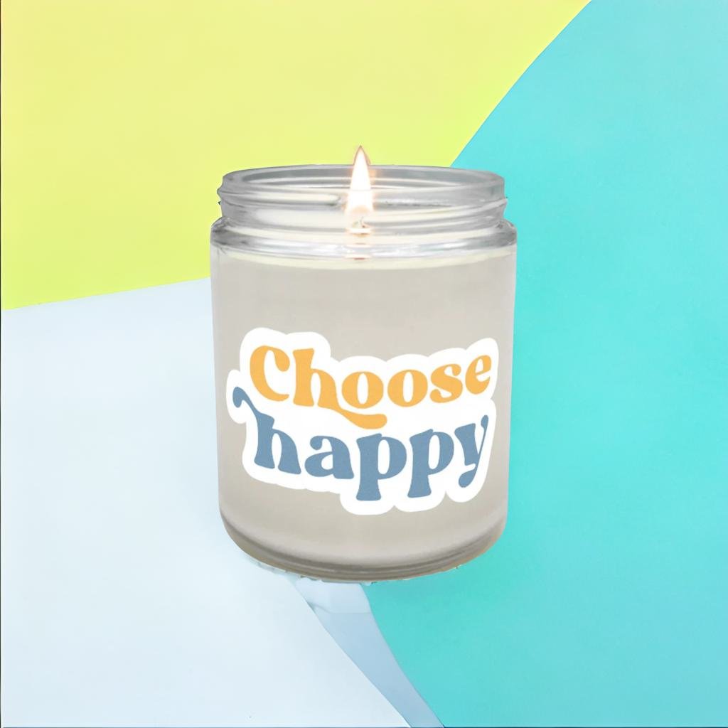 Choose Happy Candle