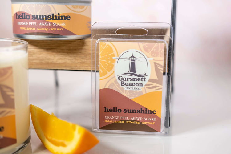Hello Sunshine Wax MeltsHello Sunshine Wax Melts - Citrus Orange Peel, Agave, Sugar Scent