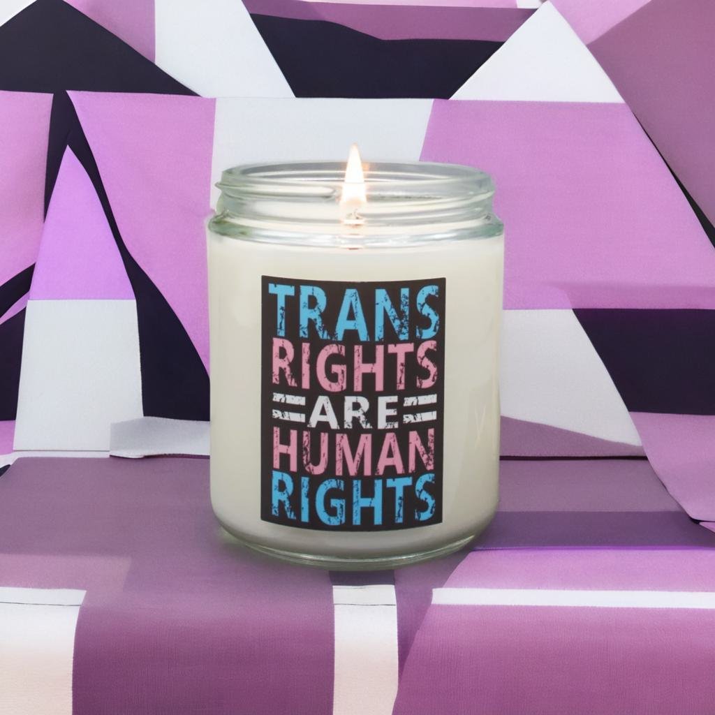 Trans Rights Are Human Rights - Black - Scented Candle