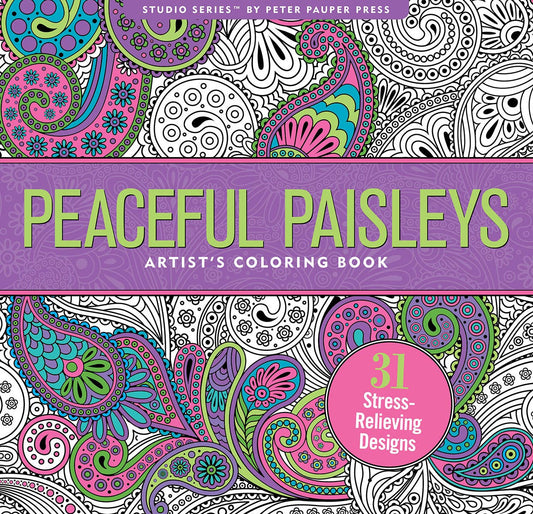 Peaceful Paisleys Artist's Coloring Book