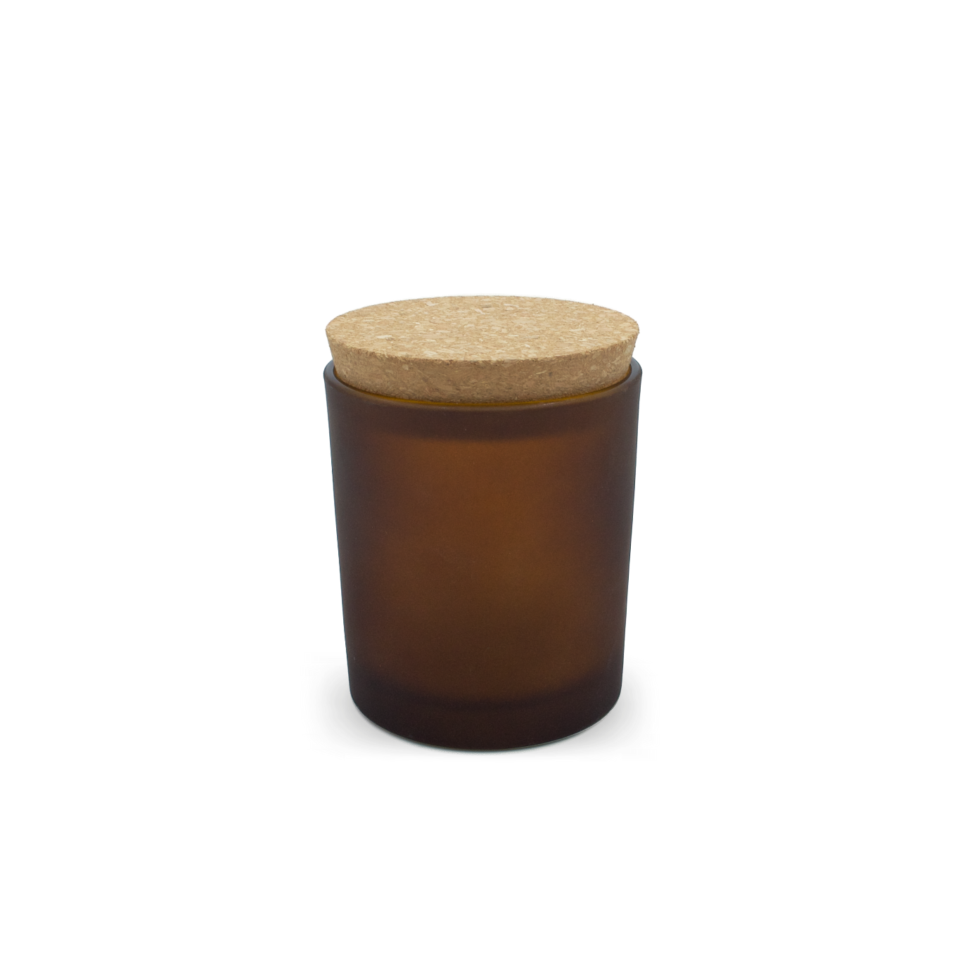Frosted Glass - Amber w/ Lid (7oz.)