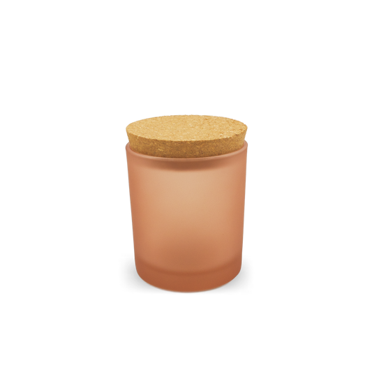 Frosted Glass -  Blush w/ Lid (7oz.)