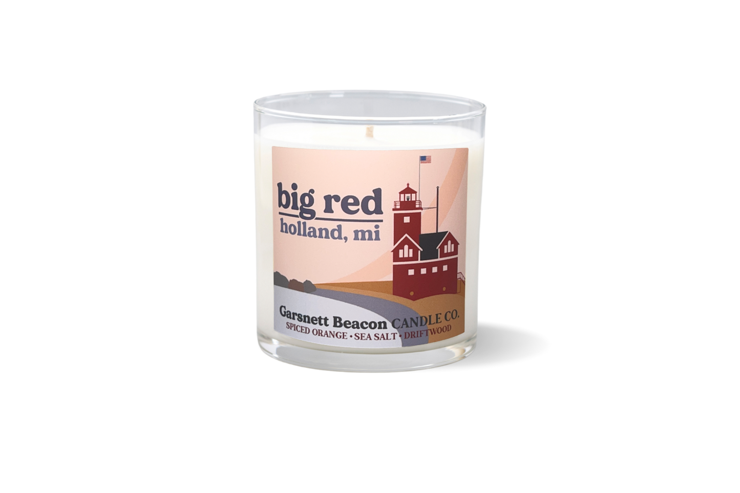 Big Red Glass Candle