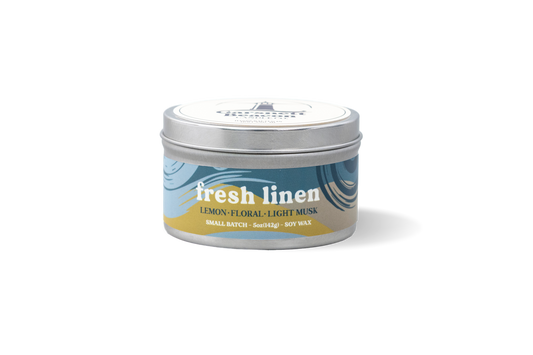 Fresh Linen™ Tin Candle