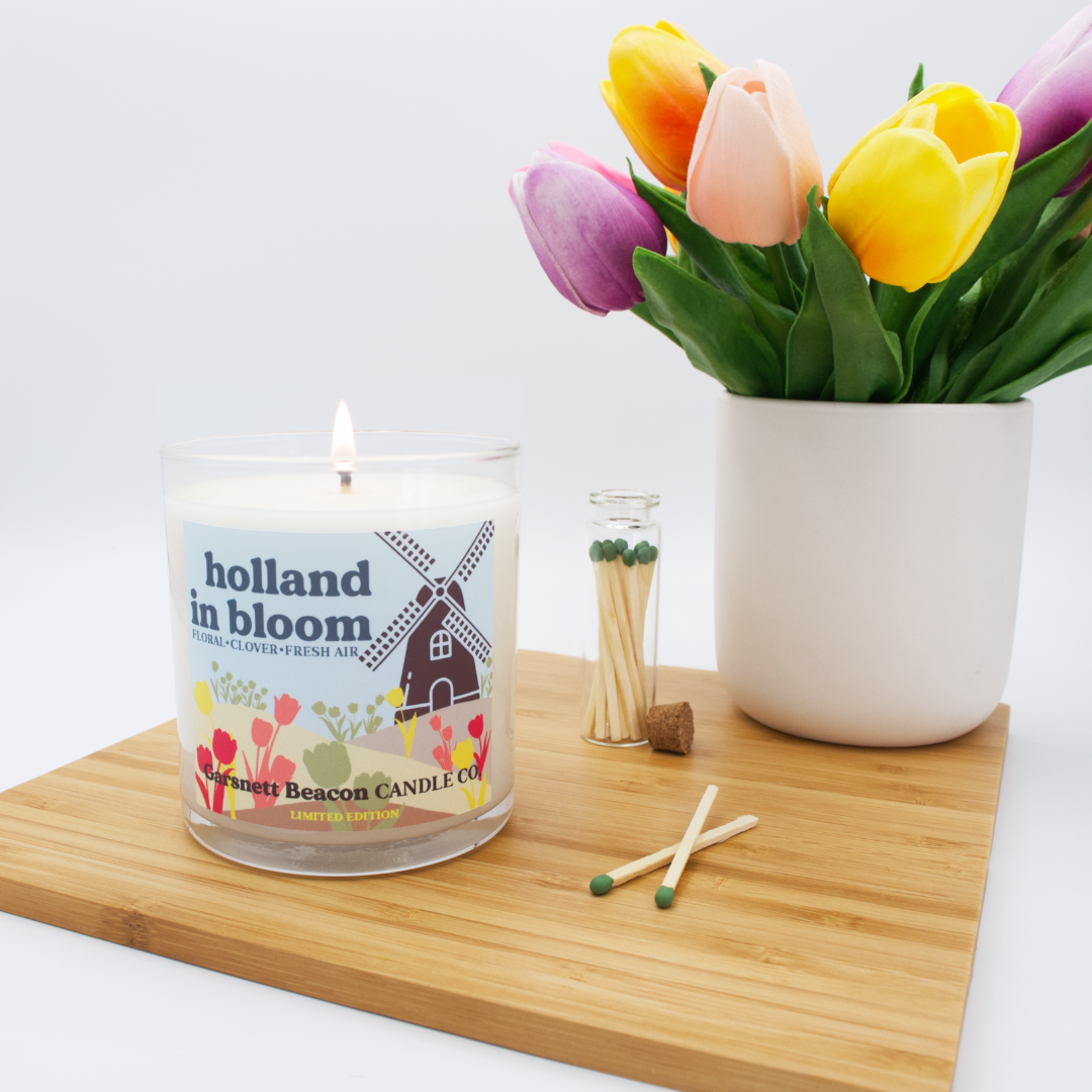 Holland in Bloom™ Glass Candle