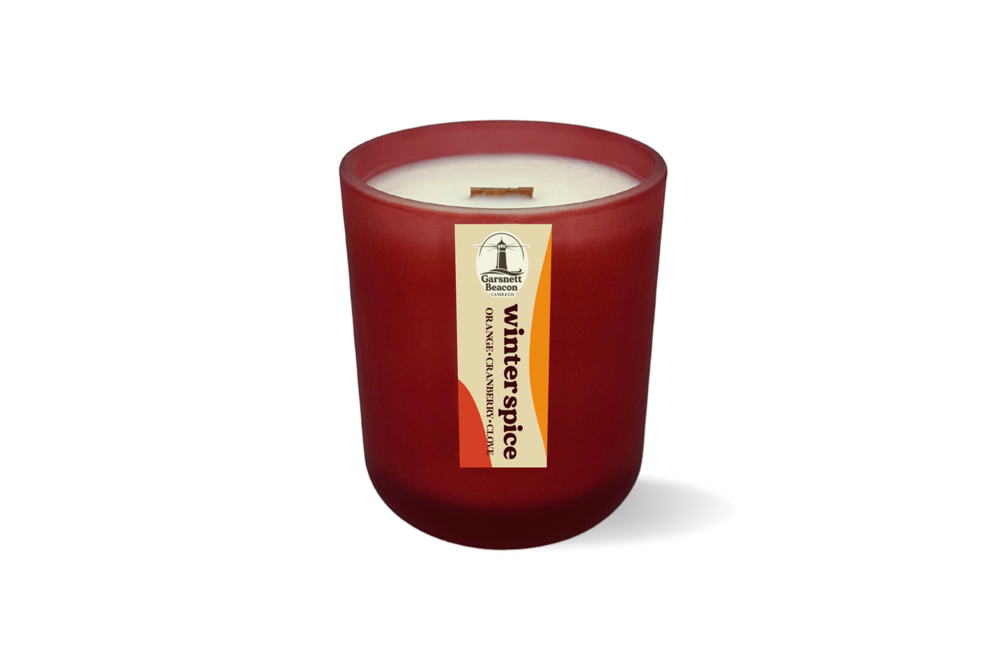 Winter Spice Frosted Glass Candle