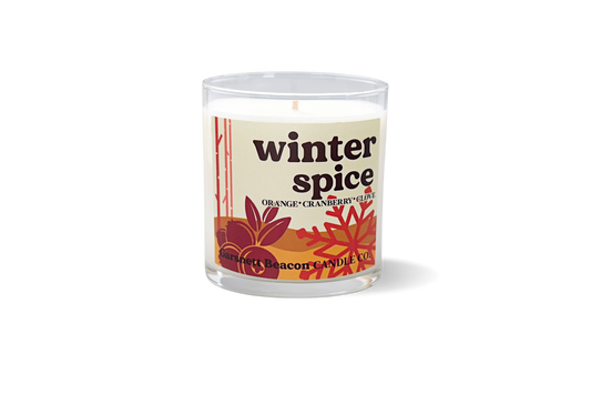 Winter Spice Glass Candle