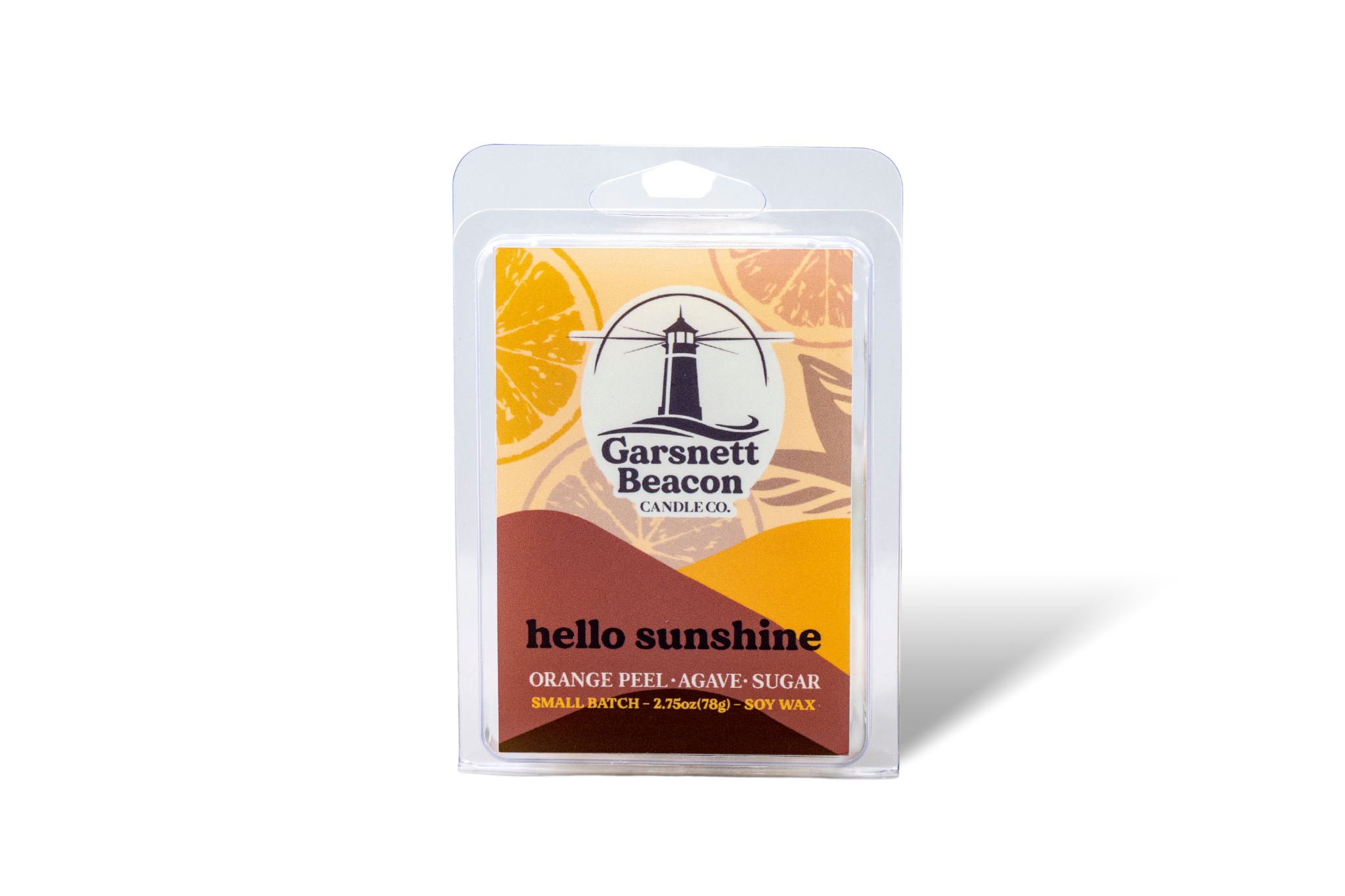 Hello Sunshine Wax Melts - Citrus Orange Peel, Agave, Sugar Scent