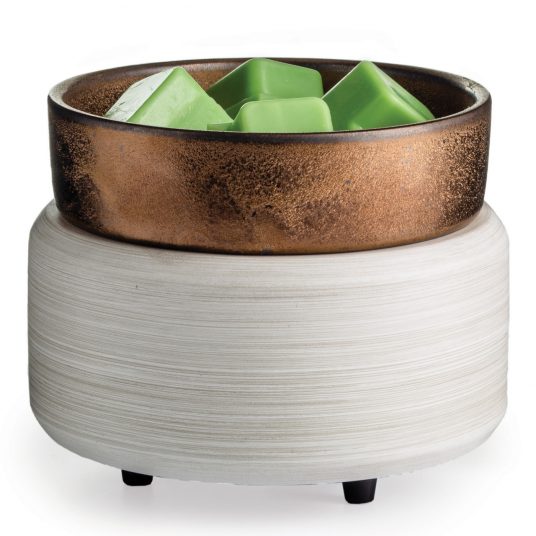 Whitewashed Bronze 2-In-1 Classic Fragrance Warmer