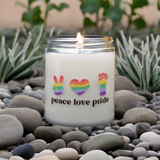 Peace Love Pride - Scented Candle