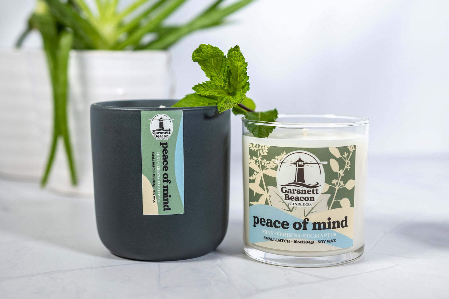 Peace of Mind Glass Candle