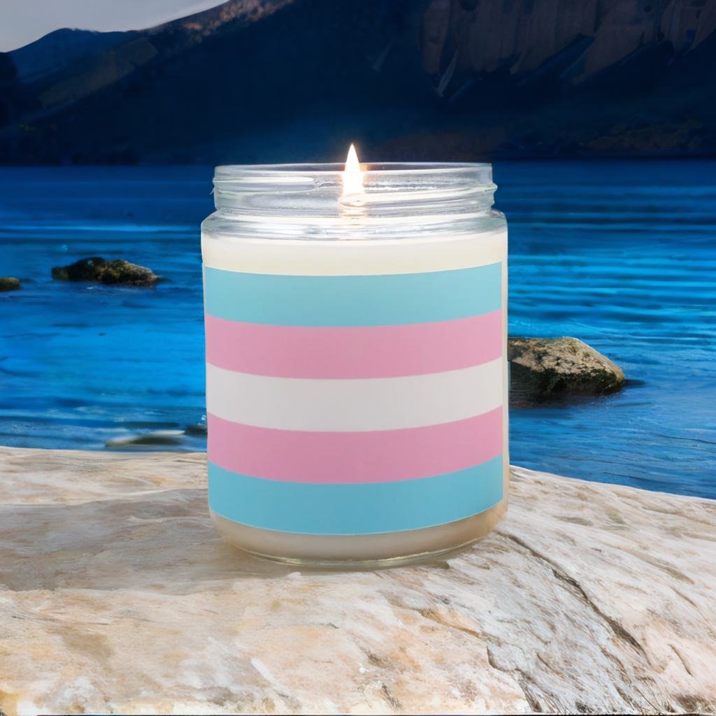 Transgender Pride Flag - Scented Candle