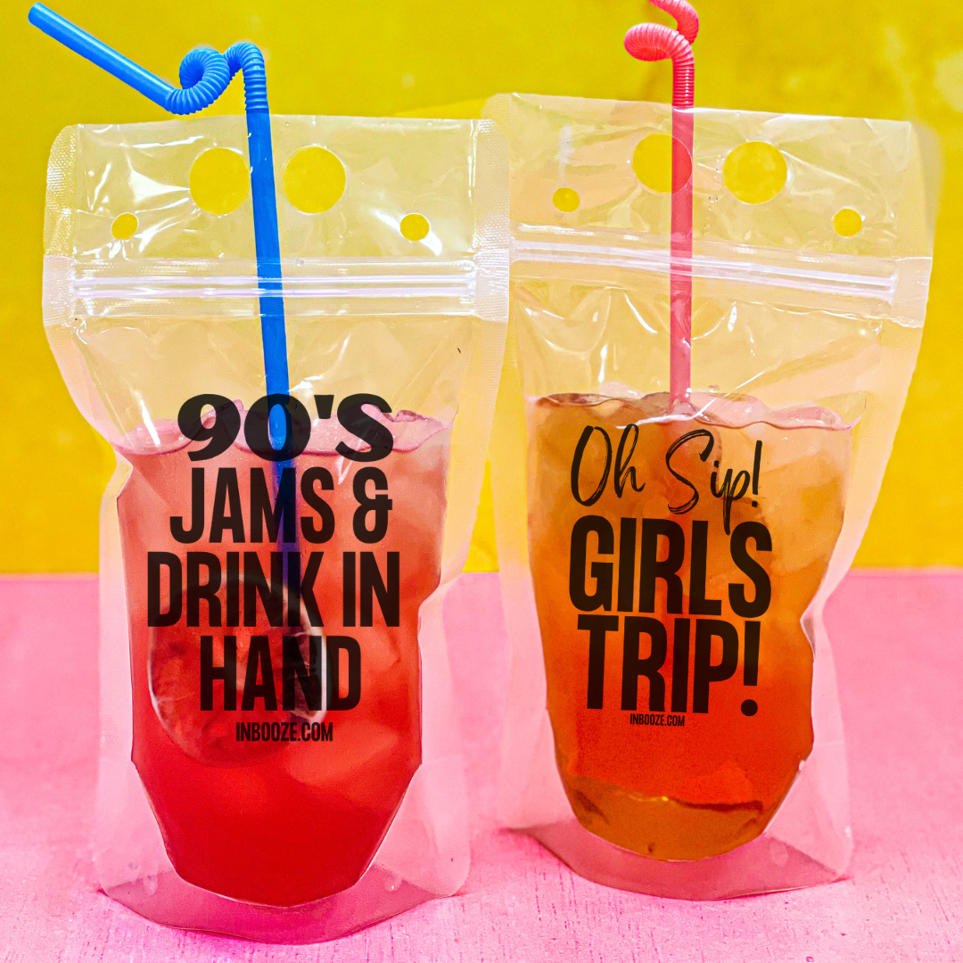 Reusable Drink Pouches - Oh Sip, Girls Trip!
