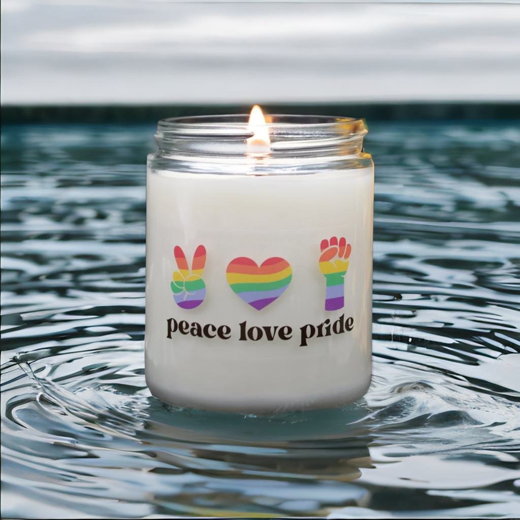 Peace Love Pride - Scented Candle